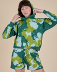 Heavyweight Oversized Hoodie - Green Magic Waters