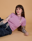 The Organic Vintage Tee - Lilac Purple