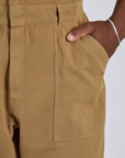 Short Sleeve Jumpsuit - Desert Brown