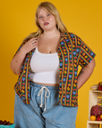 Fruit Fantasy Pantry Button-Up