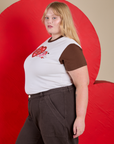 Vintage Tee in Love Big Bud side view on Juliet