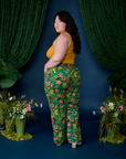 Work Pants in Pond Party angled back view on Ashley