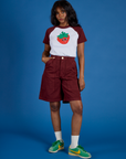 Produce Raglan Tee in Strawberry on Kandia