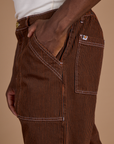 Railroad Denim Work Pants - Burnt Terracotta Overdye
