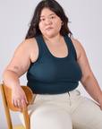 Tank Top in Lagoon worn by Ashley