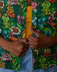 Front close up of Pond Party Pantry Button-Up on Kandia