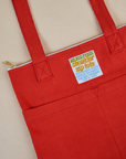 Mustang Red Over-Shoulder Zip Mini Tote