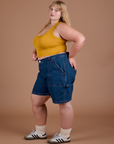 Carpenter Shorts - Dark Wash