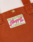 Burnt Terracotta Shopper Tote close up