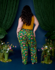 Work Pants in Pond Party back view on Ashley