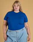 The Organic Vintage Tee - Royal Blue