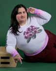 Floral Long Sleeve Baby Tee in Pink worn by Sam