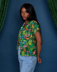 Pond Party Pantry Button-Up side view on Kandia
