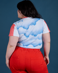 Airbrush Moon Vintage Tee back view on Ashley