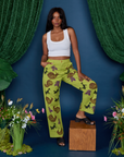 Paintstamped Work Pants in Froggy worn by kandia