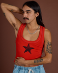 Icon Cropped Tank - Red Star