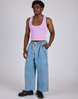 Cropped Tank Top - Lilac Purple