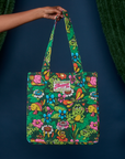 Pond Party Printed Shopper Tote held by model