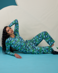 Work Pants in Angel Print and matching Long Sleeve Baby Tee on Shahana