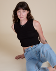 Muscle Tee in Basic Black worn by Alex