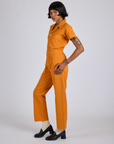 Short Sleeve Jumpsuit - Creamsicle Orange