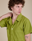 Short Sleeve Jumpsuit - Gross Green
