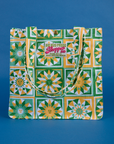 Spring Quilt Printed Shopper Tote