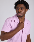 Short Sleeve Jumpsuit - Lilac Purple