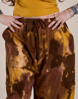 Magic Waters Drop Pocket Pants in Honey Brown front close up on Sydney