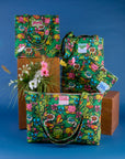 Pond Party Printed bags: XL Zip Tote, Everyday Tote, Shopper Tote and Pencil Pouch
