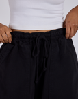 Drawstring Shorts - Basic Black