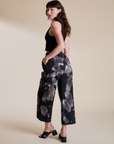 Magic Waters Drop Pocket Pants in Ink Blot angled view on Alex