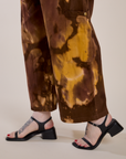 Magic Waters Drop Pocket Pants in Honey Brown pant leg close up on Sydney