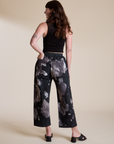 Magic Waters Drop Pocket Pants in Ink Blot back view on Alex