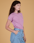 The Organic Vintage Tee - Lilac Purple