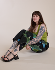 Magic Waters Drop Pocket Pants in Green Pool and Cropped Tank in Gross Green on Sydney
