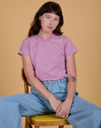 The Organic Vintage Tee - Lilac Purple