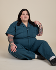 Short Sleeve Jumpsuit - Lagoon