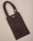 Cell Phone Tote in Espresso Brown