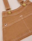 Overall Handbag in Tan laid flat