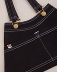 Overall Handbag in Black laid flat