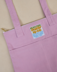 Lilac Purple Over-Shoulder Zip Mini Tote