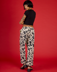 Back view of the Cow Drop Pocket Pant on Kira