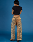 Back view of the Tiger Drop Pocket Pant on Kira