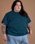 Burly Tee in Lagoon on Sam