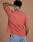 Burly Tee in Raspberry Sorbet back view on Jesse