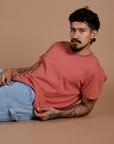 Burly Tee in Raspberry Sorbet worn by Jesse