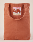 Mini Tote Bag in Clay Red