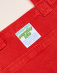 Close up of Everyday Tote Bag in Mustang Red