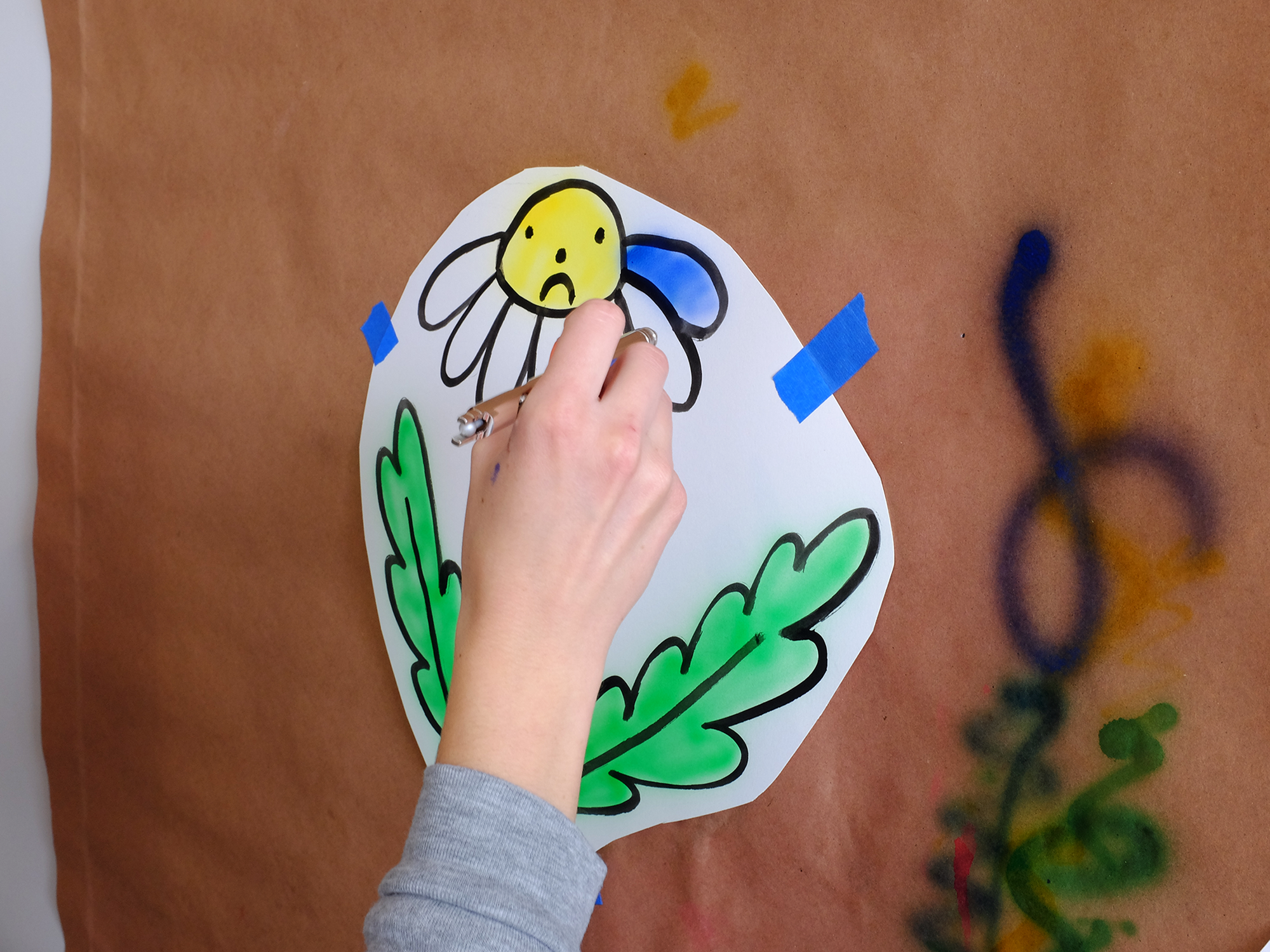 Gentle Thrills At Her Studio Working On Our New Collab!